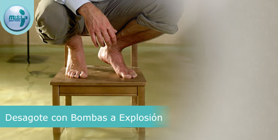 desagote con bombas de explosion